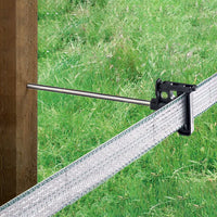 Corral wood post offset insulator for tape and rope 10 pkg