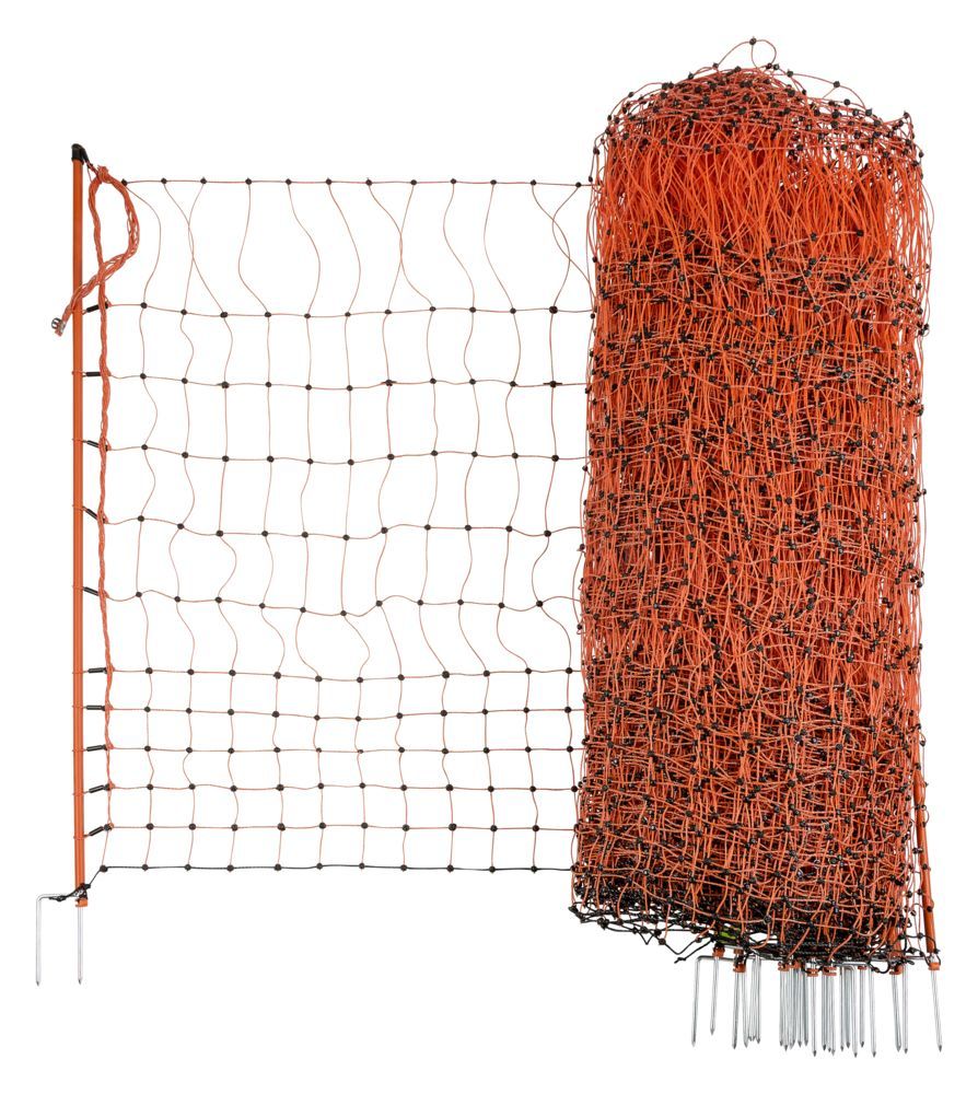Corral Poultry Electric Netting Single Prong Orange 106cm X 50m