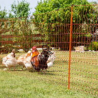 Corral Poultry Electric Netting Single Prong Orange 106cm X 50m