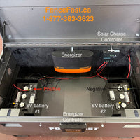 Energizer Security Box with mounted solar panel