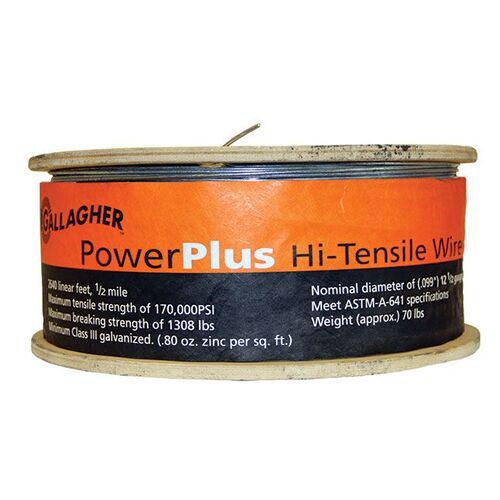 Gallagher HT Power Wire Hi-Tensile 12.5 Ga 800m