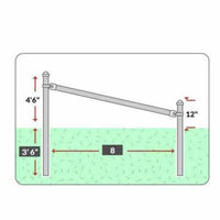 Bullet Fence Steel Pipe N-Brace Kit