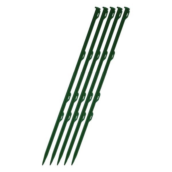 Patriot 28 1/2” tall pet and garden posts green, 5 pkg