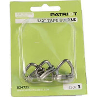 Patriot 1/2" tape to 1/2" tape joiner buckle (3 pack)