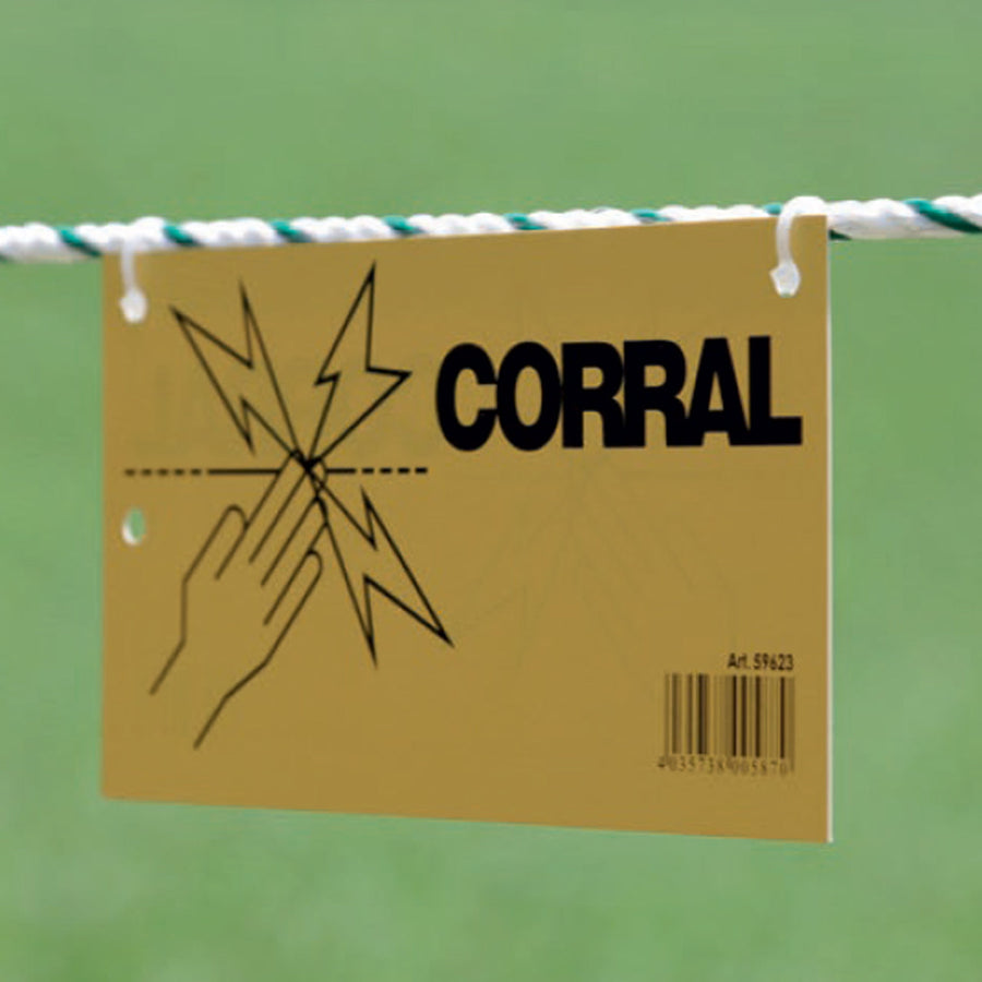 Corral Electric Fence Warning Signs