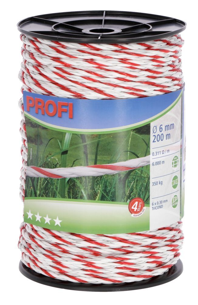 Corral PROFI Fencing Rope 6mm x 200m