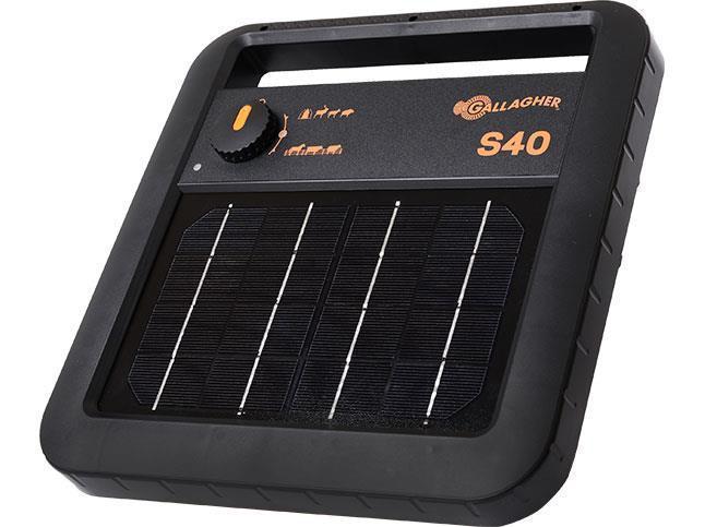 Gallagher S40 Portable Solar Fence Energizer 0.4 Joules – FenceFast Ltd.