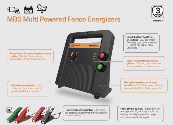 MBS800 Gallagher Fence Energizer Features