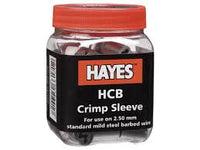 Hayes HCB Barbed Wire Crimp Sleeves 50 Jar