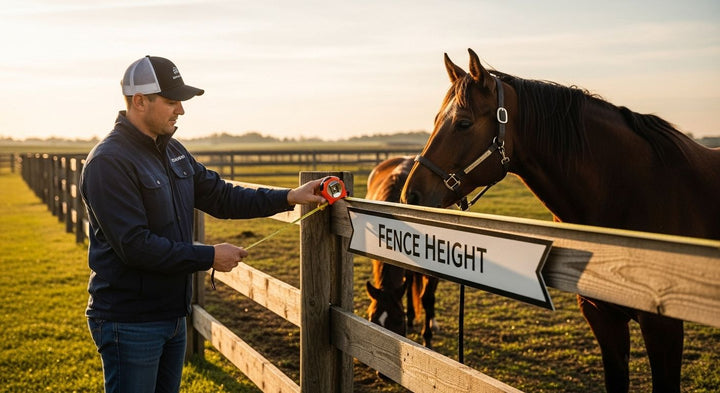 horse fence height measurement
