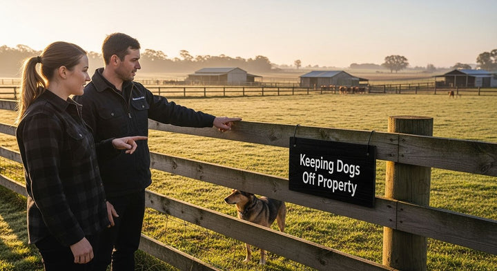 keeping dogs off property