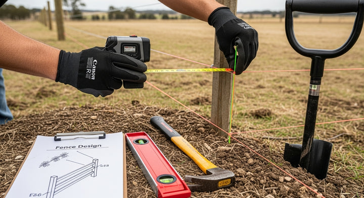 fence building tools measuring