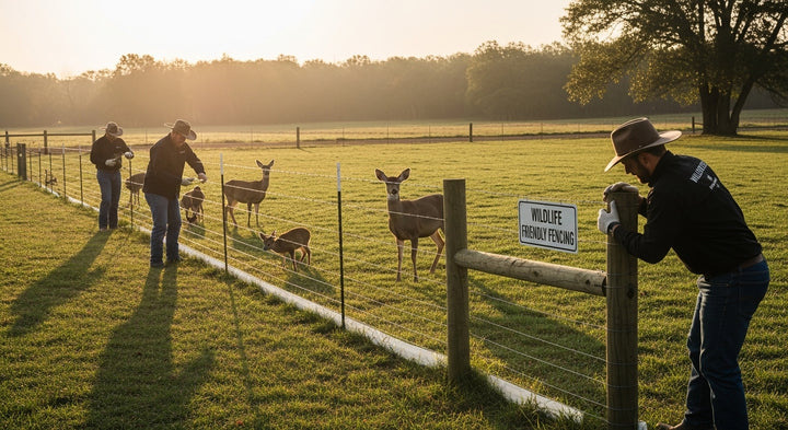 wildlife friendly fencing landscape photo