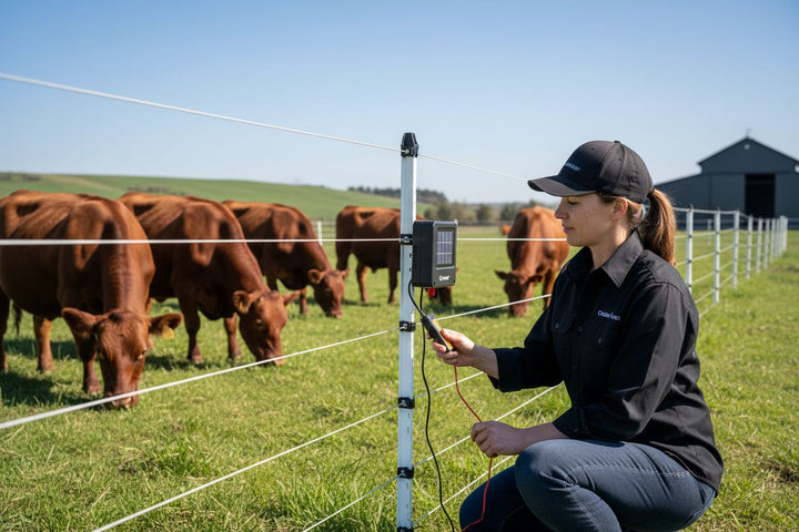 portable electric livestock fence