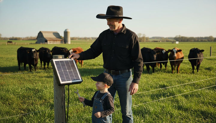 solar cattle fence