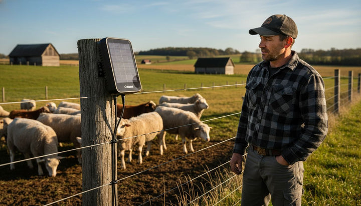 solar fence charger field