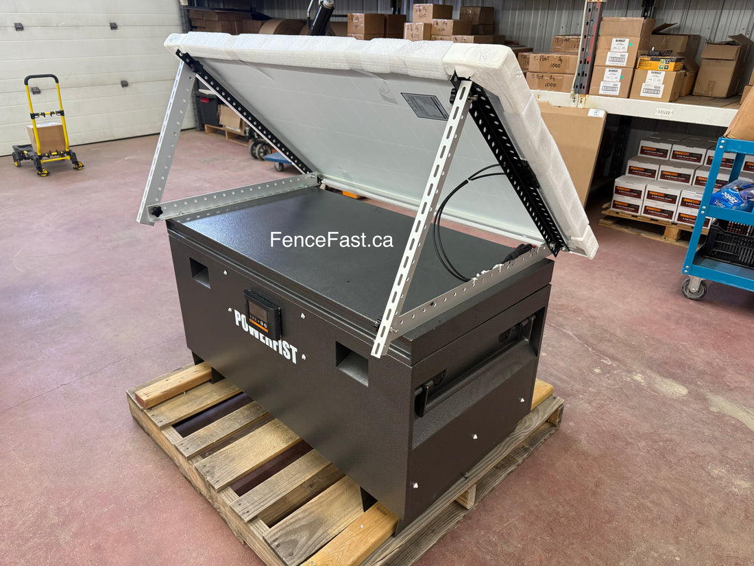 Energizer Security Box with mounted solar panel