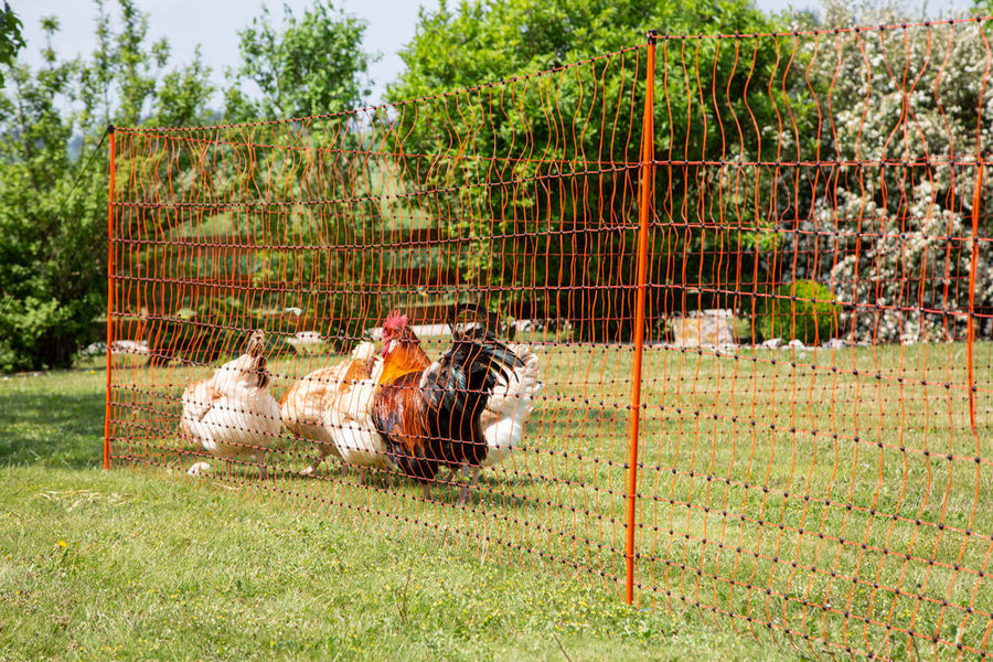 Corral Poultry Electric Netting Orange 1.12m X 50m