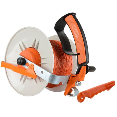 Portable Electric Fence Geared Reel For Sale, Electric Fence Winder & Spool  - w/ 400m Polywire Capacity Fence Wire, Cord Reel, Electric Fence Reels