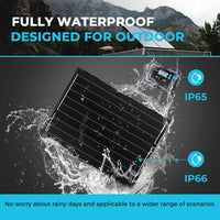 100 Watts 12 Volt Energizer Monocrystalline Foldable Portable Solar Suitcase Kit