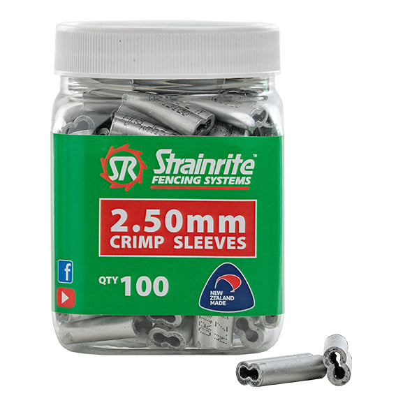 Crimp Sleeves 2.5mm – Bottle of 100