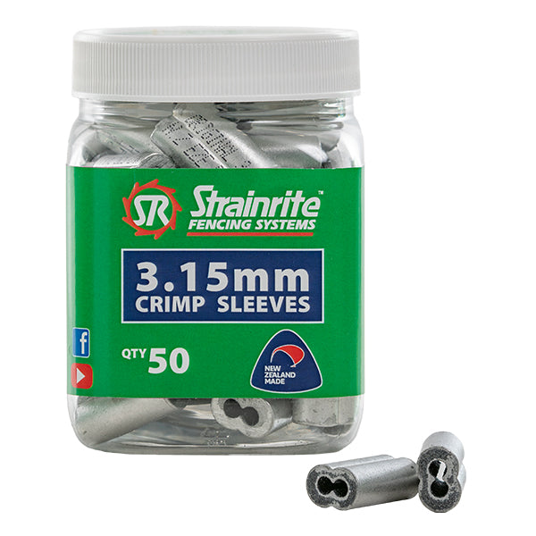 Crimp Sleeves 3.15mm – Bottle of 50