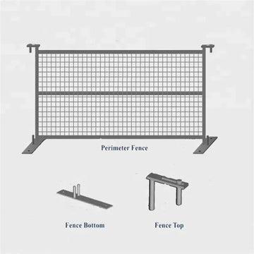 Galvanized portable fence panels 4x8ft long