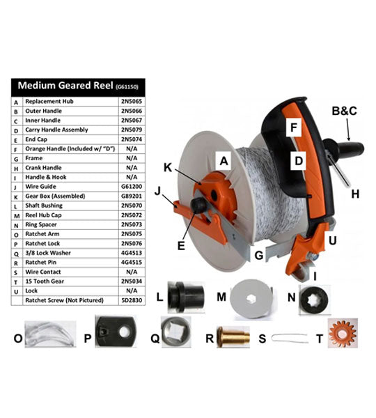 Wire Guide Gallagher Gallagher Medium Reel wire guide replacement – FenceFast Ltd.