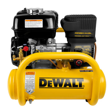 Air Compressor DEWALT 4 Gal. Portable Honda Gas Powered Oil Free Direct Drive