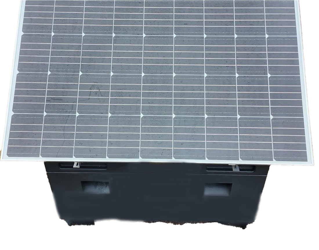 Energizer Security Box with mounted solar panel