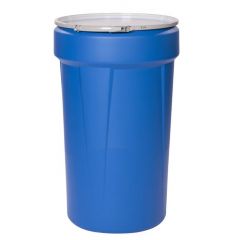 Nestable Plastic 55 Gallon Drum with Lid