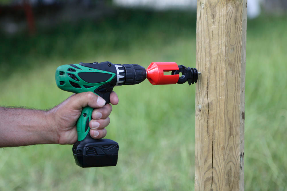 Corral Wood Post Screw in Ring Insulators