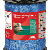 Corral Premium WildHog Polywire 400m blue