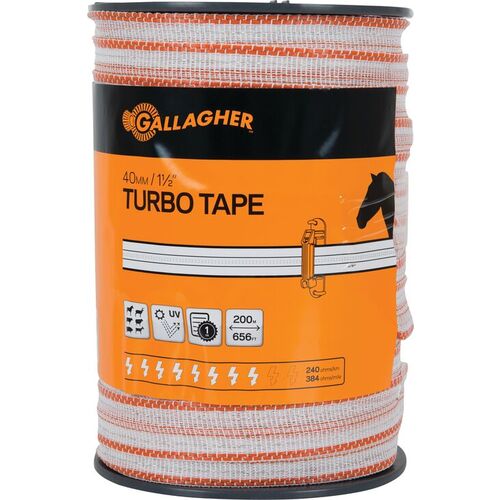 Gallagher 40mm Turbo Tape (200m)