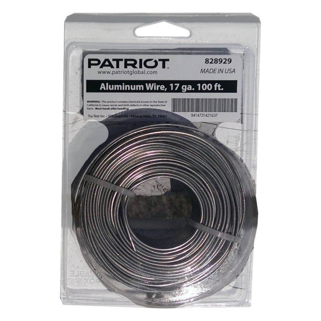 Patriot Aluminum Wire 17ga 100ft