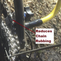 Bike Tow Leash Chain-Stay Clamp for Right or Left Side Attachment