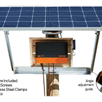 Gallagher 80 Watt Solar Panel with Bracket Hardware