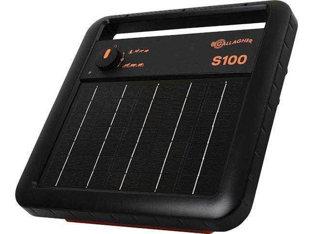Gallagher S100 Portable Solar Fence Energizer 1.0 Joules
