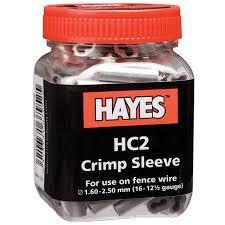 Hayes HC2 16-12.5 Ga Crimp Sleeves