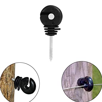 Corral Wood Post Screw in Ring Insulators